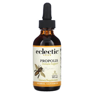Eklektyczne zioło, propolis, 250 mg, 2 fl oz (60 ml)