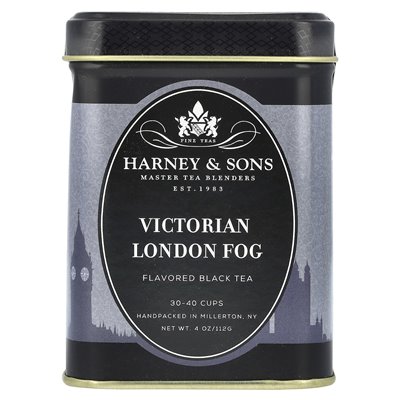 Aromatisierter Schwarztee von Harney & Sons, Victorian London Fog, 4 oz (112 g)