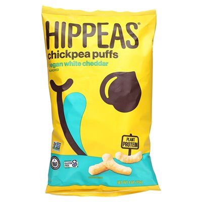 Hippeas, Chickpea, Vegan White Cheddar, 4 oz (113 g)