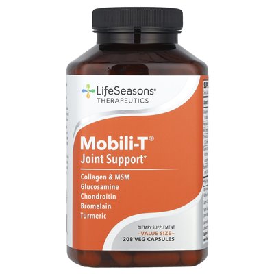 Lifeseason, Therapeutics, Mobili-T® Wsparcie, 208 warzyw kapsułek