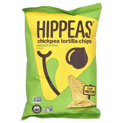 Hippeas, Chickpea Tortilla Chips, Sea Salt & Lime, 5 Ounce (142 G)