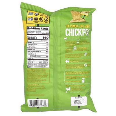 Hippeas, Chickpea Tortilla Chips, Sea Salt & Lime, 5 Ounce (142 G)