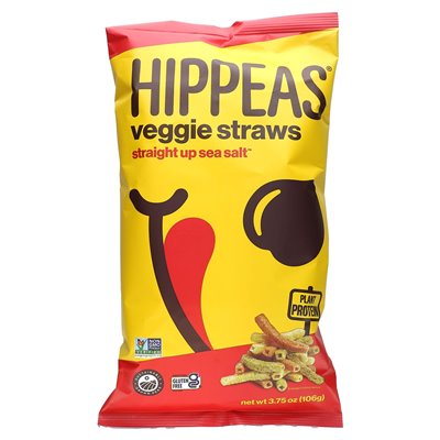 Hippeas, Veggie Straws, prosta sól morska, 3,75 uncji (106 g) Hippeas, Veggie Straws, prosta sól morska, 3,75 uncji (106 g)