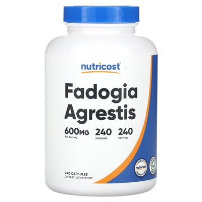 Nutricost, Fadogia agrestis, 600 mg, 240 Kapseln