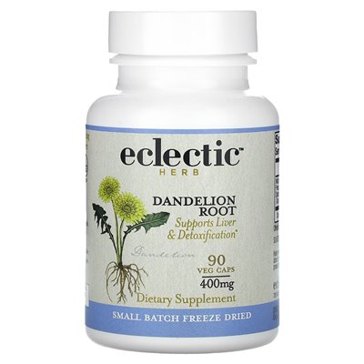 Eclectic Herbs, Freeze Dried Dandelion Root, 400mg, 90 Vegetable Sachets