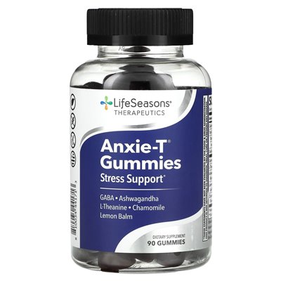 Lifeseason, anxiety gummy, stress support, 90 gummy