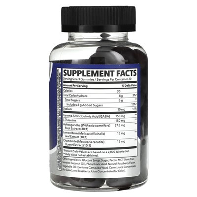 Lifeseason, anxiety gummy, stress support, 90 gummy