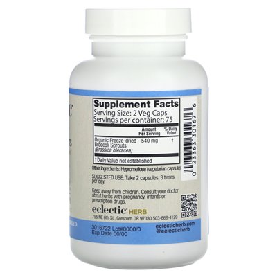 Eclectic Herb, gefriergetrocknet, Brokkolisprossen, 270 mg, 150 Unzen