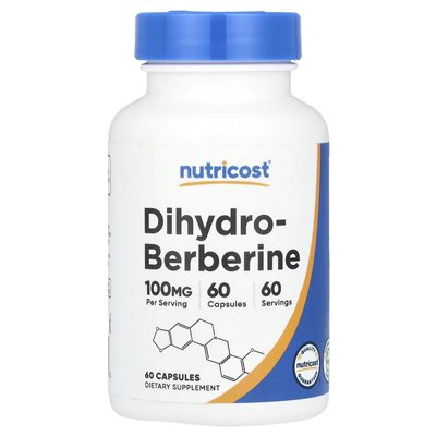 Nutricost, dihydrokberberine, 100 mg, 60 kapsułek