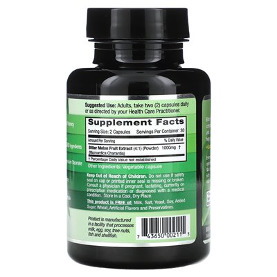 Emerald Laboratories, Bitter Melon, 1000 mg, 60 czapek warzywnych (500 mg na kapsułkę) Emerald Laboratories, Bitter Melon, 1000 mg, 60 czapek warzywnych (500 mg na kapsułkę)