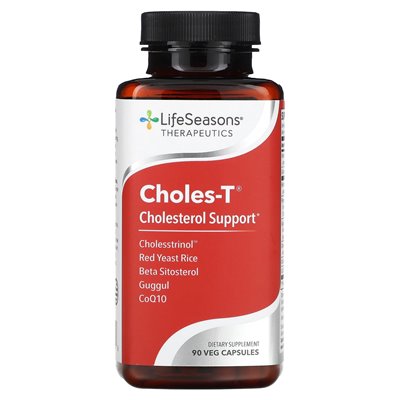 Lifeseason, Choles-T, Cholesterin-Unterstützung, 90 Gemüsekapseln