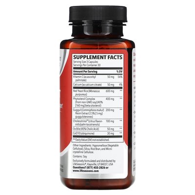 Lifeseason, Choles-T, Cholesterin-Unterstützung, 90 Gemüsekapseln