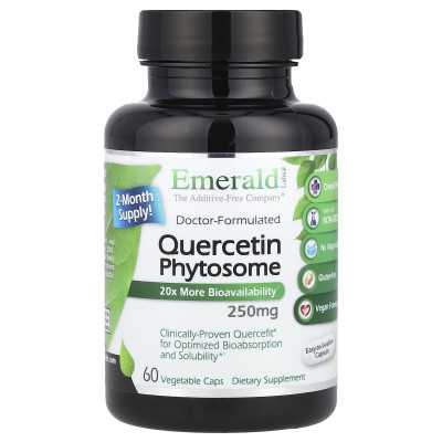 Emerald Laboratories, Quercetin Phytosome, 250mg, 60 Vegetable Caps