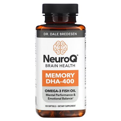 Lifesasease, Neuroq Brain Health, Memory DHA-400, 120 Softgels