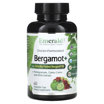 Emerald Laboratories, Bergamot+, 60 czapek warzywnych