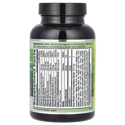 Emerald Laboratories, Coenzymated B-Healthy z L-5-metylotetrahydrofolianem, 120 czapek warzywnych