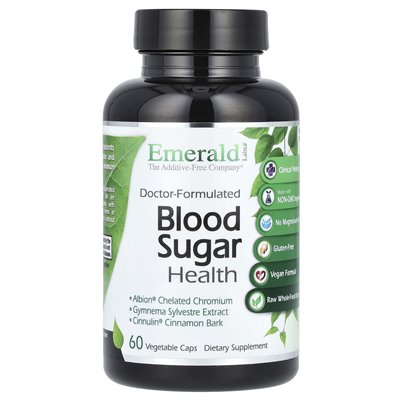 Emerald Labs, Blood Sugar Health, 60 Vegetable Caps