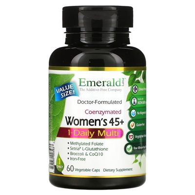 Emerald Laboratories, Coenzymated Women‘s 45+ 1-Day Multiple, 60 vegetarische Kapseln