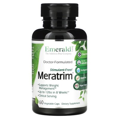 Emerald Laboratories, Meratrim, stimulant, 60 vegetable caps