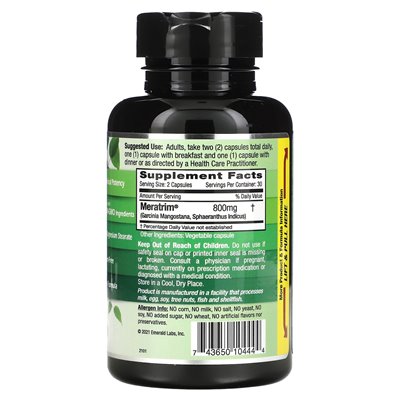 Emerald Laboratories, Meratrim, stimulant, 60 vegetable caps