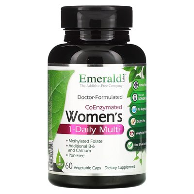 Emerald Laboratories, Coenzymated Women's 1-Diloil Diostle, 60 Vegetable Caps