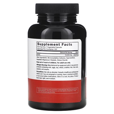 Force Factor, Biotin, 10,000 mcg, 100 Vegetable Capsules Force Factor, Biotin, 10,000 mcg, 100 Vegetable Capsules