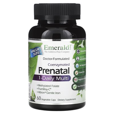 Emerald Laboratories, Coenzymated Prenatal 1-Day Multi-Multi, 60 pflanzliche Kapseln