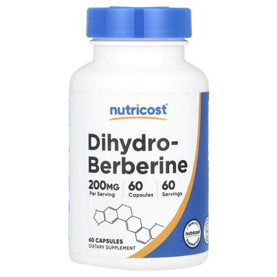 Nutricost, dihydrotoberberine, 200 mg, 60 kapsułek