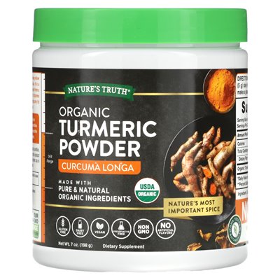 Nature's Truth, Organic Turmeric Powder, 7 uncji (198 g) Nature's Truth, Organic Turmeric Powder, 7 uncji (198 g)