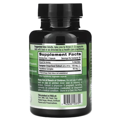 Emerald Laboratories, European Grape Nesive Extract, 90 czapek warzywnych Emerald Laboratories, European Grape Nesive Extract, 90 czapek warzywnych
