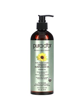 Pura D'or, Professional, Bio-Sonnenblumenkernöl, 16 oz (473 ml) Pura D'or, Professional, Bio-Sonnenblumenkernöl, 16 oz (473 ml)