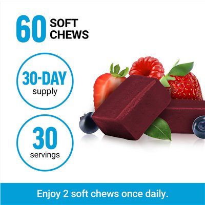Force Factor, Amazing Ashwa, Triple Berry, 60 miękkich żuć