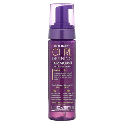 Giovanni, Curl Habit, definiujący mus do włosów, dla wszystkich rodzajów loków, 7 fl oz (207 ml) Giovanni, Curl Habit, definiujący mus do włosów, dla wszystkich rodzajów loków, 7 fl oz (207 ml)