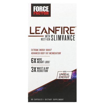 Force Factor, LeanFire z Next-Gen Slimvance, 60 Kapsułek