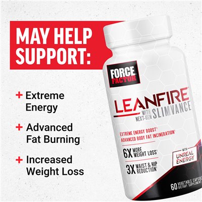 Force Factor, LeanFire z Next-Gen Slimvance, 60 Kapsułek