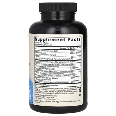 Formuły jarrow, optymalizator nadnerczy, 120 tabletek Formuły jarrow, optymalizator nadnerczy, 120 tabletek