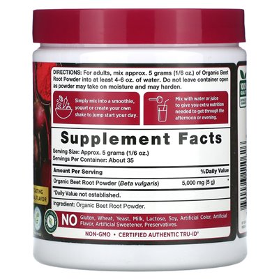 Nature's Truth, Bio-Rote-Bete-Pulver, 6,1 oz (173 g)