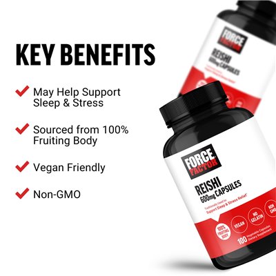 Współczynnik siły, Reishi, 600 mg, 100 kapsułek warzywnych