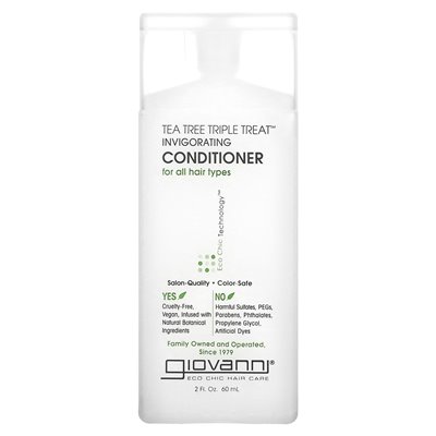 Giovanni, Tree Tree Triple Treat, Invigorating Condition, dla wszystkich rodzajów włosów, 2 flory (60 ml) Giovanni, Tree Tree Triple Treat, Invigorating Condition, dla wszystkich rodzajów włosów, 2 flory (60 ml)