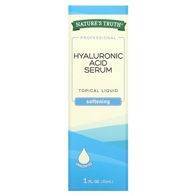 Nature's Truth, Hyaluronic Acid Serum, Fragrance Free, 1 fl oz (30 ml)