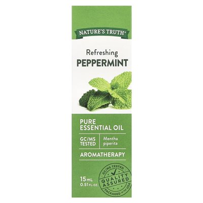 Prawda natury, czysty olejek eteryczny, orzeźwiający mięta, 0,51 fl oz (15 ml)