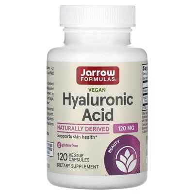 Formuły jarrow, kwas hialuronowy, 120 mg, 120 kapsułek wegetariańskich