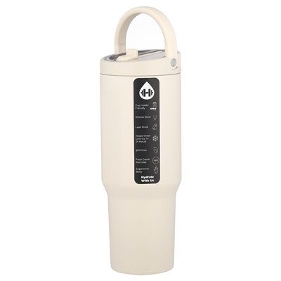 Hydrojug, butelka sportowa, krem, 32 uncje
