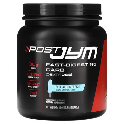 JYM Suplement Science, Post Jym, schnell verdauliche Kohlenhydrate, Blue Artic Freeze, 2,2 Gramm (990 g)