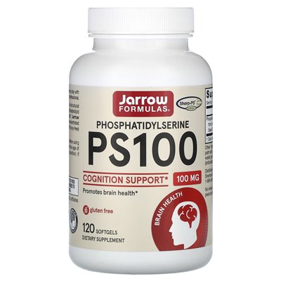 Formuły jarrow, PS100, fosfatydyloseryna, 100 mg, 120 miękkich Formuły jarrow, PS100, fosfatydyloseryna, 100 mg, 120 miękkich