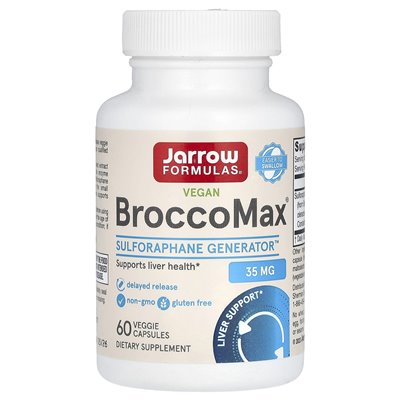 Formuły Jarrow, wegański BrocComax, 35 mg, 60 kapsułek wegetariańskich (17,50 mg na kapsułkę)