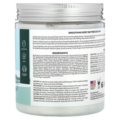 Petal Fresh, Pure, Smoothing Body Butter, Coconut, 8 oz (237 ml) Petal Fresh, Pure, Smoothing Body Butter, Coconut, 8 oz (237 ml)
