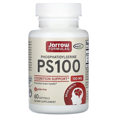 Formuły jarrow, PS100, fosfatydyloseryna, 100 mg, 60 miękkich
