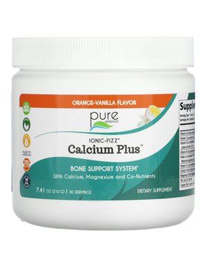 Pure Essence, Ionic Fizz Calcium Plus, Orange-Vanille, 7,41 oz (210 g)
