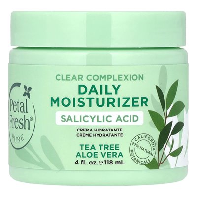 Fresh Clean Clear Skin Tägliche Feuchtigkeitscreme, Teebaum, Aloe, 4 fl oz (118 ml)